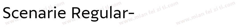 Scenarie Regular字体转换